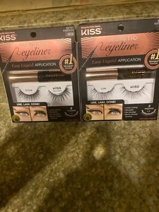 2 Pkg Kiss Magnectic Eyeliner & Lash Kit  - Bild 1 von 2