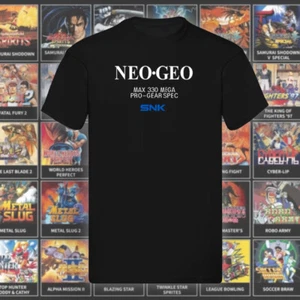 Neo Geo Max 330 Mega Pro Gear Spec SNK Unisex T Shirt AES MVS Size: S M L XL XXL - Picture 1 of 1