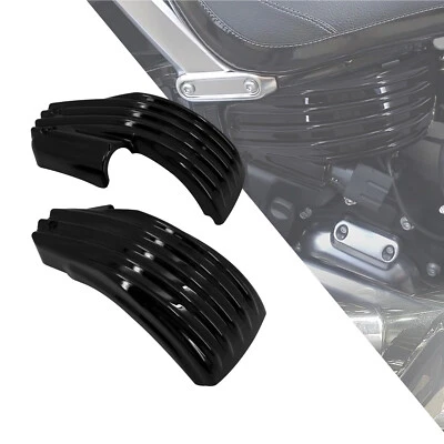 Cubiertas de carenado lateral de batería ABS negras aptas para Harley FLFB FLSB 2018-2022 Foto 1 de 4