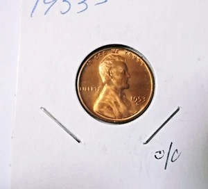 1953 S Lincoln Cent Error O/C - Picture 1 of 5
