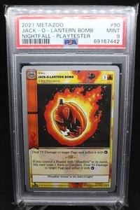 PSA 9 Jack-O-Lantern Bombe - 90/163 2021 Playtester Nightfall - Metazoo Karte - Bild 1 von 2