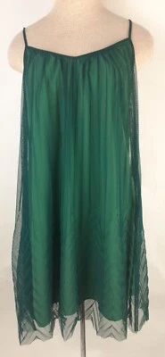 Vestido Fossil Mujer Clásico Sin Mangas Línea A Verde Transparente Talla S Buen Estado Foto 1 de 4