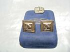 VINTAGE 25 YEARS SERVICE FORD SILVER CUFFLINKS ORIG BOX & HENRY FORD MUSEUM PIN