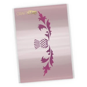 Plantilla de borde de cardo - A4 Mylar - Plantilla de cardo escocés - Imagen 1 de 3