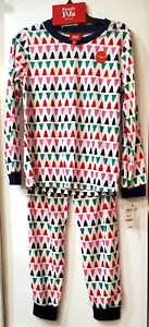 Family Pajamas Mix It Multicolored Trees Matching Pajama Sets Kids Size 10-12 - Picture 1 of 5