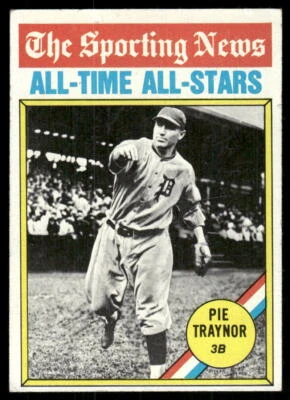 1976 Topps #343 Pie Traynor Pittsburgh Pirates Baseball Card - Image 1 of 2