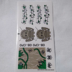 Authentic LEGO Sticker Sheet Indiana Jones 7623 Temple Escape Unused - Picture 1 of 3