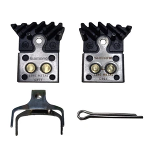 1Pair Shimano L04C Metal Disc Brake Pads W/Cooling Fin Mountain Bicycle No Box - Picture 1 of 3