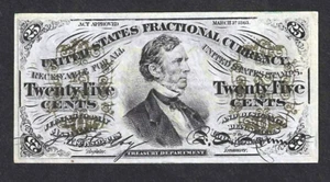 FRACTIONAL 25c 3rd ISSUE ~ FESSENDEN ~ FR 1294 ~ CHOICE CRISP UNCIRCULATED - Picture 1 of 2