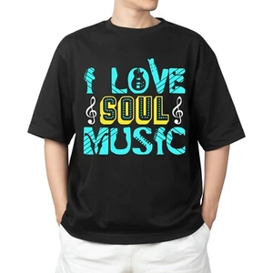 I Love Soul Music T-Shirt - Retro-inspiriertes Musikshirt für Musiker & Fans - Bild 1 von 6