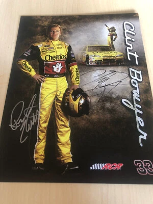Tarjeta de héroe Clint Bowyer #33 autografiada doble firmada Clint & Richard Childress N10 Foto 1 de 3