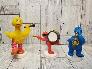 Vtg Wilton Sesame Street Music Big Bird, Cookie Monster, And Elmo Cake Toppers - Picture 1 of 7
