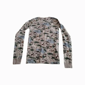 Hanna Andersson 150 cm Nature Mountain Sailing Print Long Sleeve Top US Size 12 - Picture 1 of 9