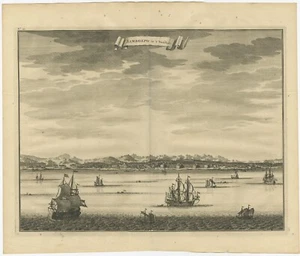 Impresión antigua de Samboepo - Imagen 1 de 1