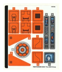 LEGO STICKER SHEET 76193 THE GUARDIANS' SHIP from set New & Genuine - Picture 1 of 1