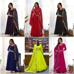 Indian Salwar Kameez Pakistani Bollywood Women New Party Wear Dress Readymade - Picture 1 of 68