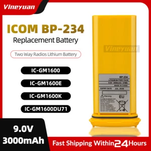 9.0V 3000mAh ICOM BP-234 Bateria wymienna do Icom IC-GM1600 IC-GM1600E - Zdjęcie 1 z 12