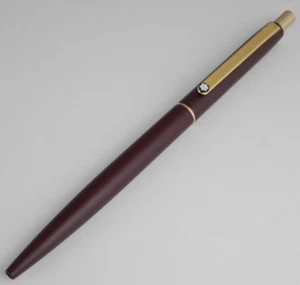 Montblanc Slim line Burgundy Ballpoint Pen FREE SHIPPING WORLDWIDE - Picture 1 of 3