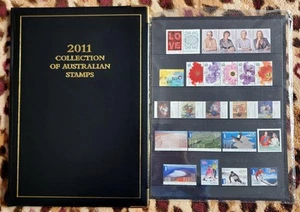Ltd Ed. Australia Post Yearbook 2011 Executive Black Gold Gilt - Unopened Stamps - Picture 1 of 4