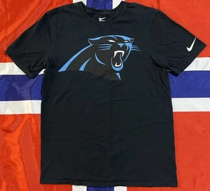 Nike NFL Carolina Panther Herren Medium Schwarz Logo T-Shirt Football Athletic Tee - Bild 1 von 6