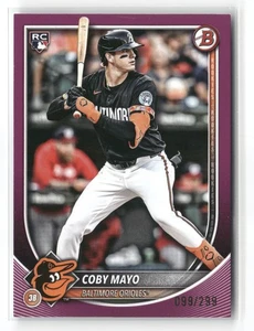 2025 Bowman #37 Coby Mayo FUCHSIA BORDER /299 - Picture 1 of 2