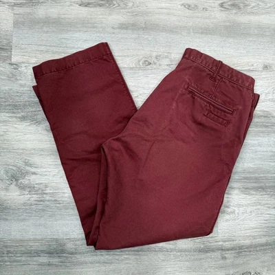 Pantalones chinos cortos Life Well Made granate para mujer talla 34x30 Foto 1 de 4