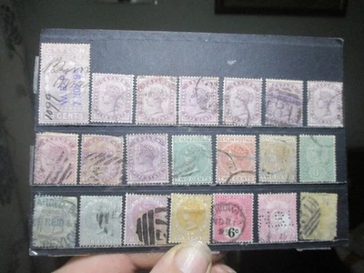 Ceilán - Usado mixto - Lote 1 (Reina Victoria) Foto 1 de 4