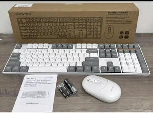 UKVEY K108 M226 Combo 104 Key Wireless Keyboard and Mouse Set - Picture 1 of 6