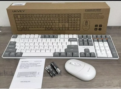UKVEY K108 M226 Combo 104 Key Wireless Keyboard and Mouse Set - Image 1 of 4
