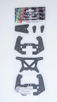 Team Associated RC10 4x4 Negro Brillante Fibra de Carbono Kit de 6 Piezas con Bonus Big Bore Foto 1 de 4