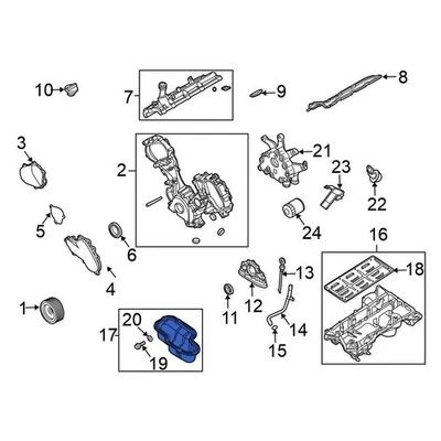 For Nissan Titan 2004-2015 Nissan 111107S010 Lower Engine Oil Pan Foto 1 de 3