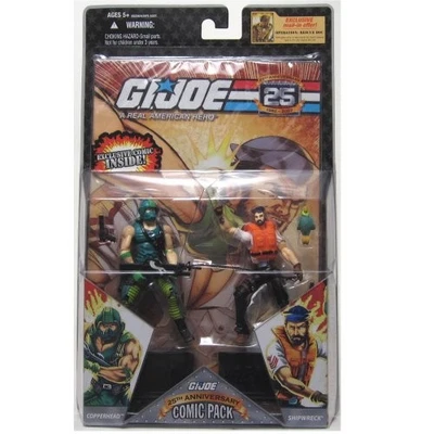 Paquete de cómics GI Joe 25 aniversario naufragio y cabeza de cobre Foto 1 de 2