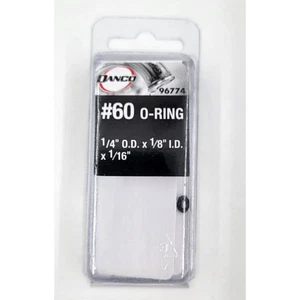 Danco 10-Pack 1/4-in x 1/16-in Rubber Faucet O-Ring Size #60 Plumbing Repair - Picture 1 of 4
