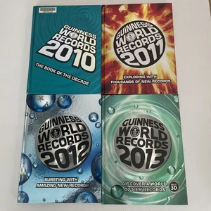 Book Lot Of 4 Guinness World Records Books 2010,2011,2012,2013 - Picture 1 of 3