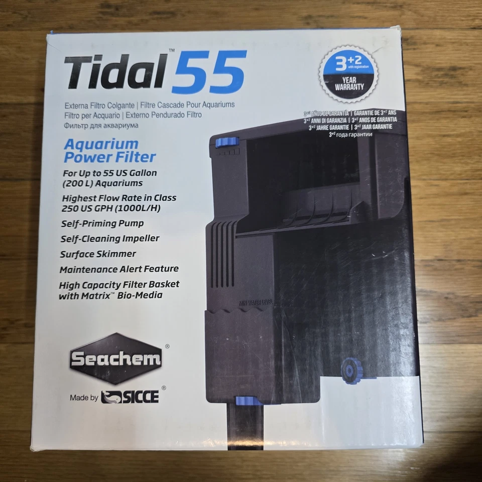 Filtro de alimentación Tidal 110 HOB (hasta 110 galones) - Seachem Foto 1 de 2