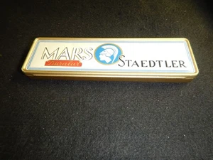 Litografía de hojalata vintage Mars Staedtler Duralar caja de lápices con 3 lápices Alemania - Imagen 1 de 18