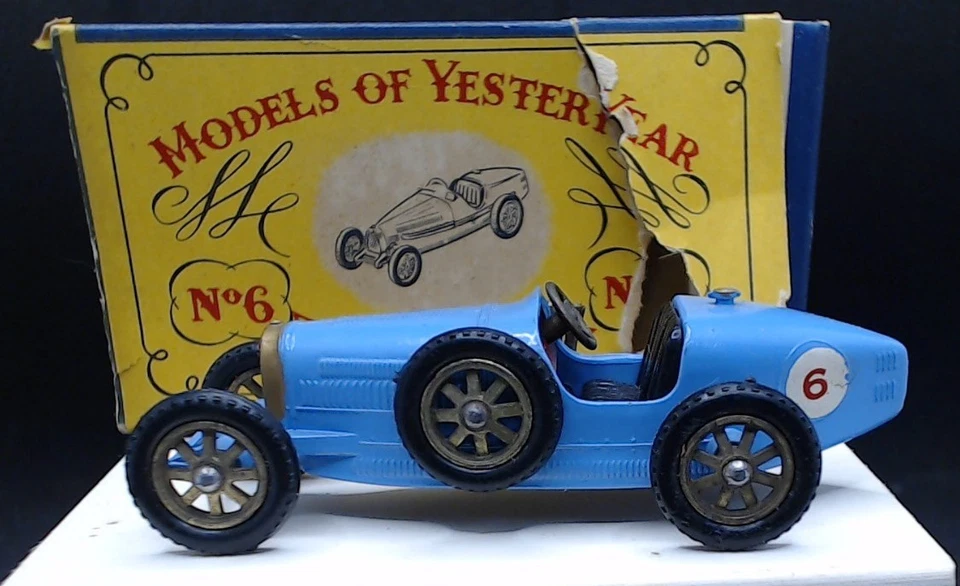 MATCHBOX - 1926 BUGATTI TIPO 35 #6 - AZUL - 1960 VINTAGE - LESNEY INGLATERRA Foto 1 de 1