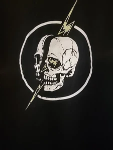 T-shirt uomo Shok Skull Lightning bolt nuova med streetwear grunge ottima B7 - Foto 1 di 5