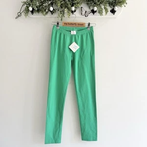 hanna andersson Girls Green Cotton Elastic Waist Pants - Picture 1 of 4