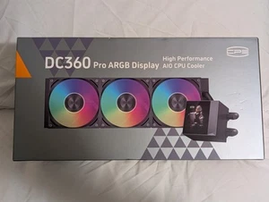 💻 Refroidisseur CPU liquide DC360 Pro ARGB Display AIO - 360mm | NEUF dans sa boîte | Intel/AMD - Photo 1/5