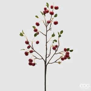 EDG Enzo De Gasperi Ramo di Ciliegie Artificiale H 95 Cm con Frutti e Foglie Ros - Imagen 1 de 2