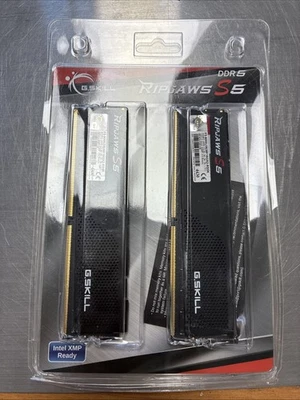 (for Parts) G.Skill Ripjaws S5 32GB 2x16GB DDR5-6000 CL36 Intel XMP Ram - Image 1 of 2