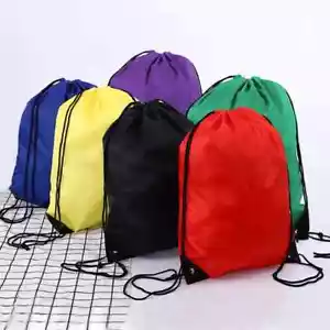 Bolsa de deportes portátil de color nailon con cordón grueso cinturón mochila para montar gimnasio D... - Imagen 1 de 24