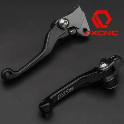 Palanca de freno de embrague CNC negra para Kawasaki KX250F KX250 KX125 KX85 FXCNC Foto 1 de 4