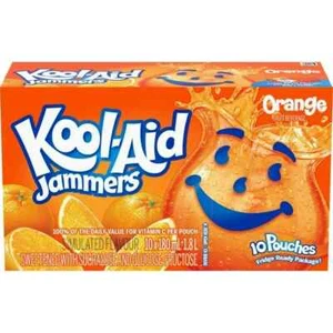 4 CAJAS DE BOLSAS KOOL-AID JAMMERS 10x180ml NARANJA - SEGURO Y PROTEGIDO - Imagen 1 de 1