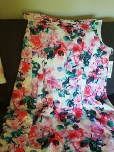 NWT - Eliza J. Floral Sleeveless Dress - 20W - Picture 1 of 5