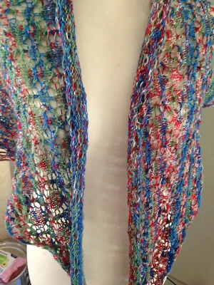 Lace - Ajour - Dreiecktuch - Stola - handgestrickt - 6 - Bild 1 von 4