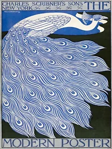 13282.Poster decorazione.Design parete.Arte interni vintage.Pavone moderno Nouveau - Foto 1 di 1