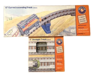 lionel learning curve 13” Curved Ascending Track And 2” Track Lot New In Box - Picture 1 of 9