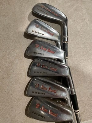 Vintage Wilson Sam Snead Blue Ridge 4,  5,  6,  7,  8, 9 Iron Set Unilite Lite - Image 1 of 2